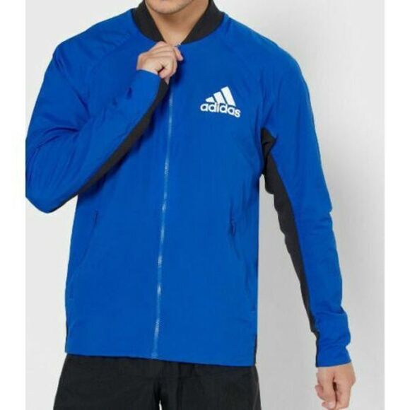 adidas FL3590 Men's Size Medium Blue Light Multi Sport Full Zip Jacket $90 - Picture 5 of 8